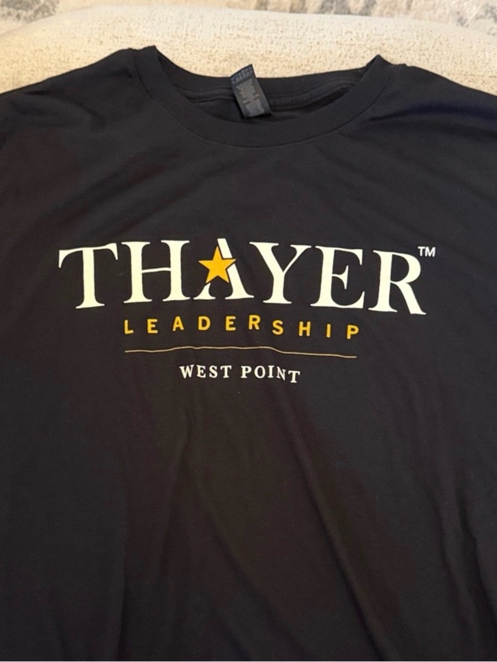 Thayer Leadership West Point USMA Army Hooah Black T-Shirt Men’s M